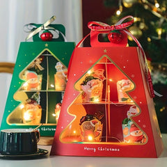 50pcs Christmas Paper Cups Cartoon Decorations Birthday Party Desserts
