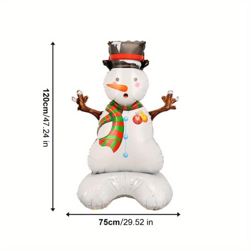 Large 4D Snowman Balloon with 3D Base Christmas Decoration