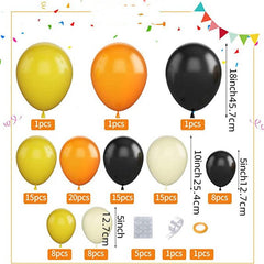Yellow Macaron Balloon Arch Kit Construction Balloon Arch Latex Party Balloon