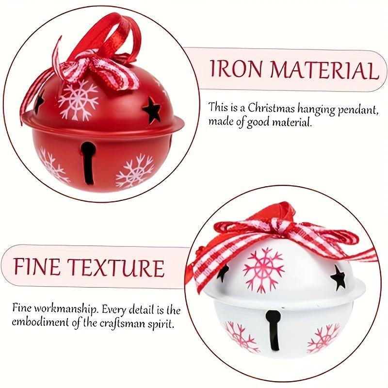 12pcs Christmas Bells Decoration Ornaments Photo Props