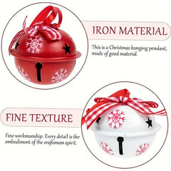 12pcs Christmas Bells Decoration Ornaments Photo Props