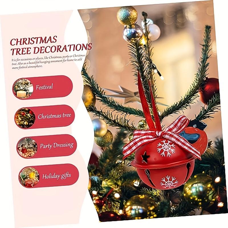 12pcs Christmas Bells Decoration Ornaments Photo Props