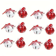 12pcs Christmas Bells Decoration Ornaments Photo Props