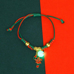 Glow Bracelet Woven Bracelet Couples Friends Hand Ornaments Tree Snowman