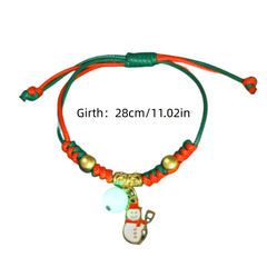 Glow Bracelet Woven Bracelet Couples Friends Hand Ornaments Tree Snowman