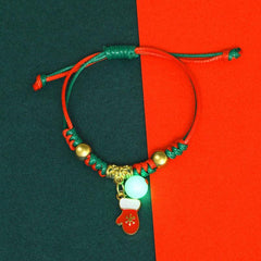Glow Bracelet Woven Bracelet Couples Friends Hand Ornaments Tree Snowman