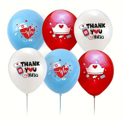 6pcs Thank You Nurse Balloons Doctor Nurse Party Decoration Balloons