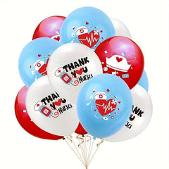 6pcs Thank You Nurse Balloons Doctor Nurse Party Decoration Balloons