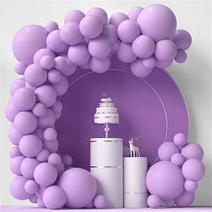 84pcs Green Orange Purple Balloons Garland Arch Set