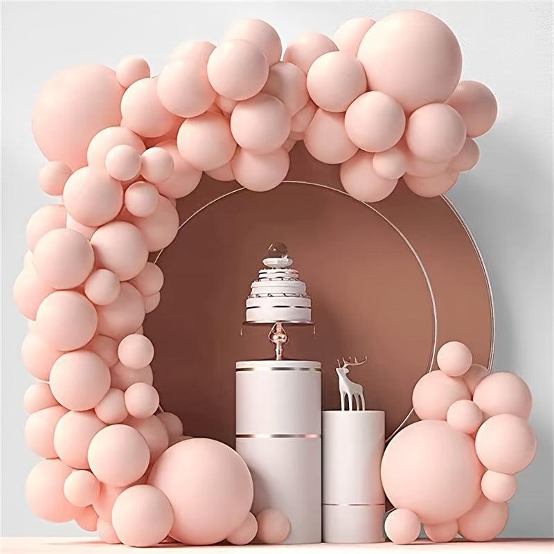 84pcs Green Orange Purple Balloons Garland Arch Set
