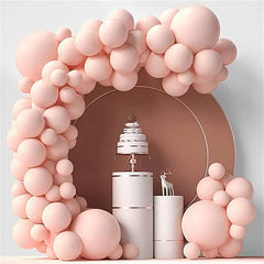 84pcs Green Orange Purple Balloons Garland Arch Set