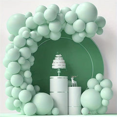 84pcs Green Orange Purple Balloons Garland Arch Set