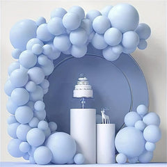 84pcs Green Orange Purple Balloons Garland Arch Set