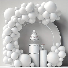 84pcs Green Orange Purple Balloons Garland Arch Set