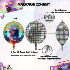 8pcs Roller Skating Balloons Stick Birthday Party Decoration