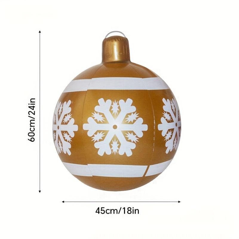 24-Inch Inflatable Snow Ball Outdoor Garden Decoration