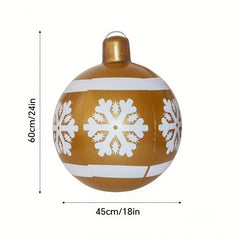 24-Inch Inflatable Snow Ball Outdoor Garden Decoration