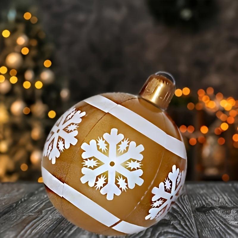24-Inch Inflatable Snow Ball Outdoor Garden Decoration