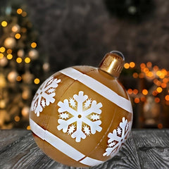 24-Inch Inflatable Snow Ball Outdoor Garden Decoration