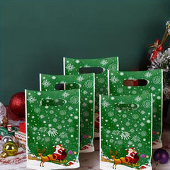50pcs Christmas Theme Party Gift Bags For Home Decor