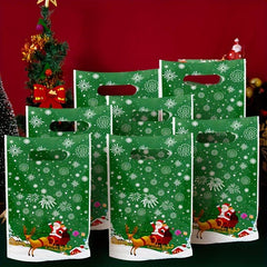 50pcs Christmas Theme Party Gift Bags For Home Decor
