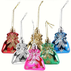 6pcs Gift Bag Shaped Christmas Tree Ornaments