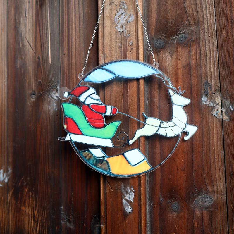 Acrylic Reindeer Santa Christmas Decoration Pendant
