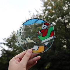 Acrylic Reindeer Santa Christmas Decoration Pendant