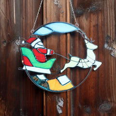 Acrylic Reindeer Santa Christmas Decoration Pendant
