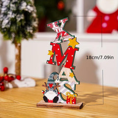 Wooden Faceless Old Man Ornaments DIY Christmas Decoration