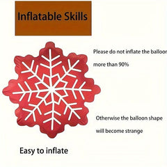 3pcs Snowflake Balloons Christmas Winter Party Birthday Holiday Decor