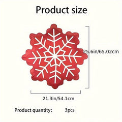 3pcs Snowflake Balloons Christmas Winter Party Birthday Holiday Decor
