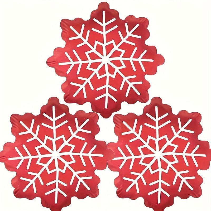 3pcs Snowflake Balloons Christmas Winter Party Birthday Holiday Decor