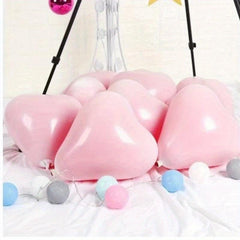 50 Heart Shaped Balloons for Weddings & Birthdays