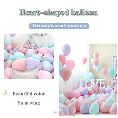 50 Heart Shaped Balloons for Weddings & Birthdays