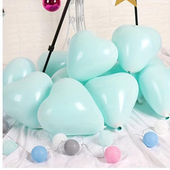 50 Heart Shaped Balloons for Weddings & Birthdays