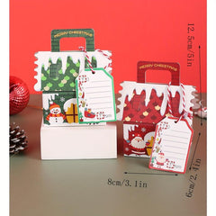 6pcs Christmas Gingerbread House Candy Cookie Snack Boxes Party Decoration