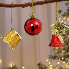 32pcs Christmas Tree Foam Hanging Ornament Holiday Party Decoration Supplies