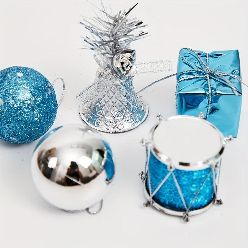 32pcs Christmas Tree Foam Hanging Ornament Holiday Party Decoration Supplies