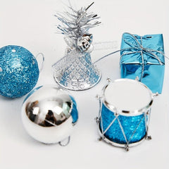 32pcs Christmas Tree Foam Hanging Ornament Holiday Party Decoration Supplies