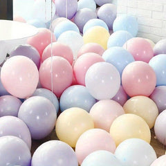 100pcs 25 4 Cm Pastel Rainbow Colors Balloons Macaron Assorted Latex Balloons