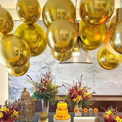 6pcs Silvery Golden 4D Foil Balloons For Bachelorette Wedding Birthday