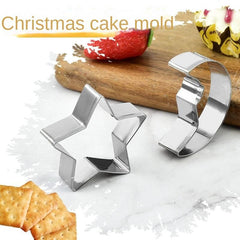 10pcs Christmas Cookie Cutters Stainless Steel Biscuit Molds Kitchen Accessories