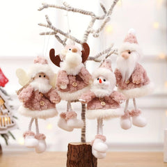 Christmas Pendant Snow Doll Mini Doll for Tree Decoration