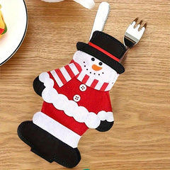 Christmas Cutlery Set Fork Bag Christmas Supplies