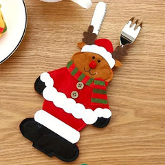 Christmas Cutlery Set Fork Bag Christmas Supplies