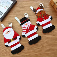 Christmas Cutlery Set Fork Bag Christmas Supplies