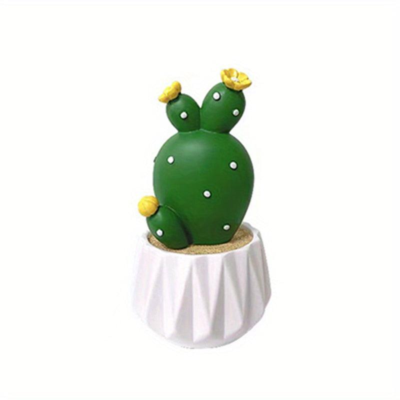 Mini Succulent Car Ornament Resin Decoration