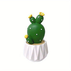 Mini Succulent Car Ornament Resin Decoration