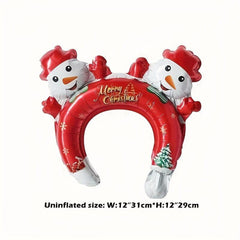 Christmas Medium Headband Balloon Santa Claus Reindeer Decoration